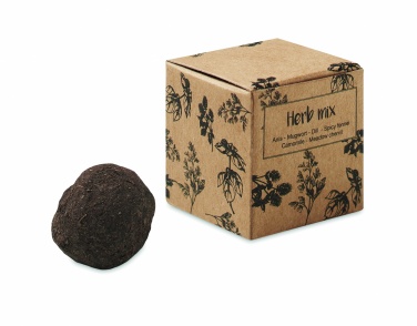 Logo trade corporate gift photo of: Herb seed bomb in carton box