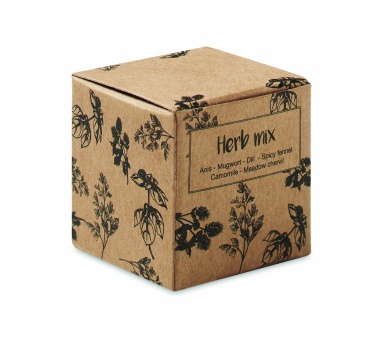 Logo trade promotional items picture of: Herb seed bomb in carton box