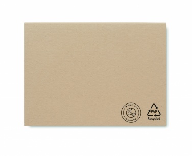 Logo trade promotional giveaways image of: Recycled paper memo block