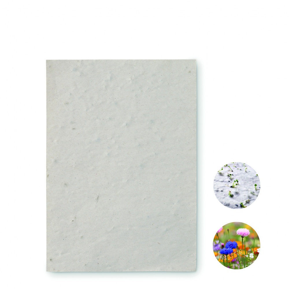 Logo trade promotional gifts picture of: A6 wildflower seed paper sheet