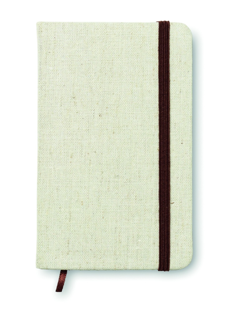 Logotrade business gift image of: A6 canvas notebook lined