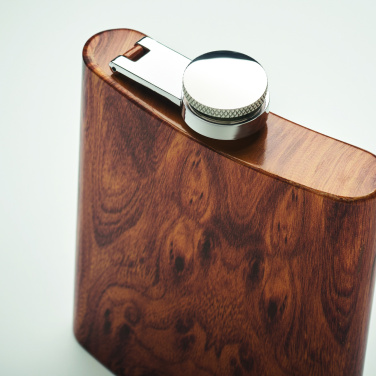 Logo trade promotional merchandise picture of: Slim hip flask 190 ml