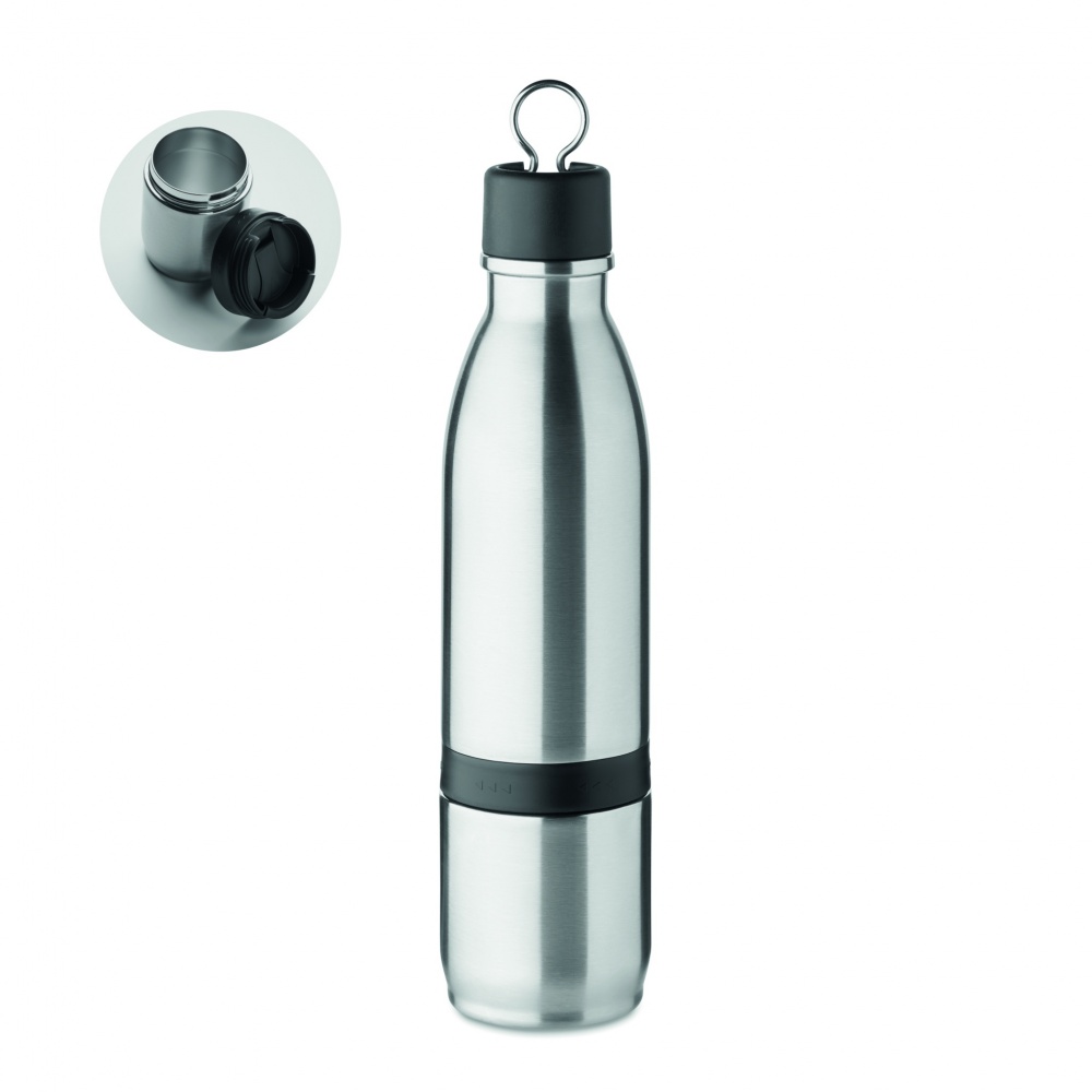 Logotrade promotional product picture of: 2 in 1 double wall bottle 500ml