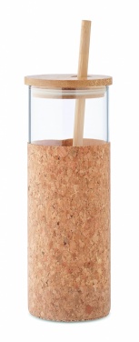 Logo trade promotional merchandise photo of: Glass tumbler sleeve 450 ml