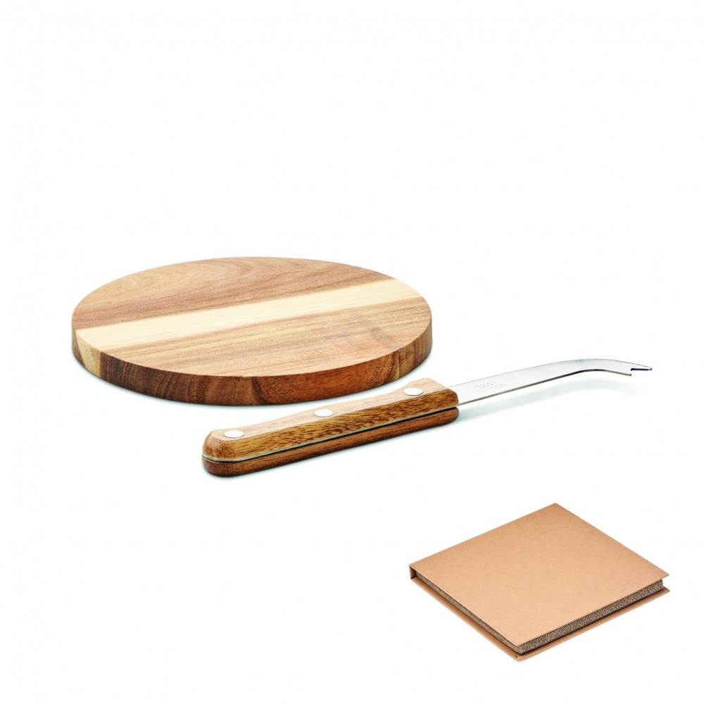 Logo trade promotional gifts picture of: Acacia cheese board set Dresden