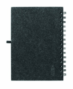 Logotrade promotional product picture of: A5 RPET felt cover notebook