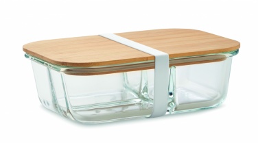 Logotrade promotional item image of: Glass lunch box with bamboo lid