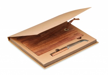 Logotrade promotional gift image of: Acacia wood cheese board set Hannover