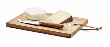 Logotrade promotional giveaway image of: Acacia wood cheese board set Hannover