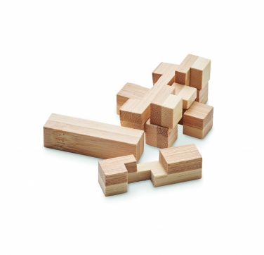 Logo trade advertising product photo of: Bamboo brain teaser puzzle