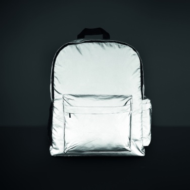 Logo trade promotional merchandise picture of: High reflective backpack 190T