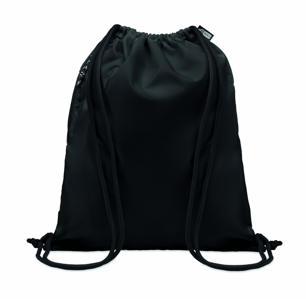 Logo trade promotional items picture of: Large drawstring bag 300D RPET