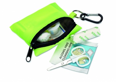 Logo trade advertising products image of: First aid kit w/ carabiner