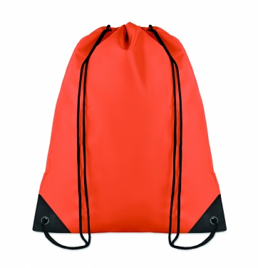 Logo trade promotional giveaways picture of: 190T Polyester drawstring bag