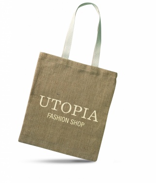 Logo trade promotional merchandise image of: Jute shopping bag