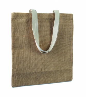 Logo trade business gifts image of: Jute shopping bag