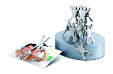 Logo trade promotional giveaways image of: Magnetic clips with base