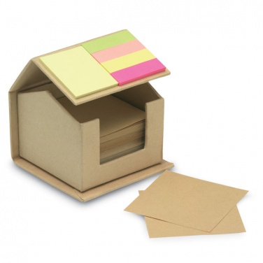 Logo trade corporate gift photo of: Memo/sticky notes pad recycled