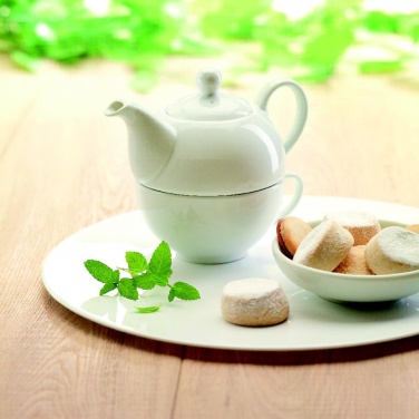 Logo trade business gift photo of: Teapot and cup set 400 ml