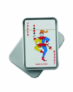 Logo trade advertising product photo of: Playing cards in tin box