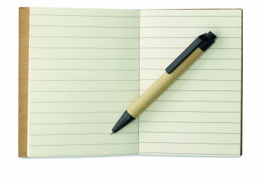 Logotrade promotional product picture of: Recycled notebook with pen