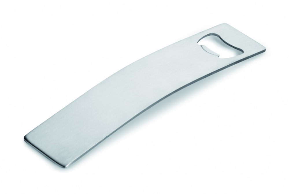 Logo trade promotional merchandise image of: Stainless steel bottle opener