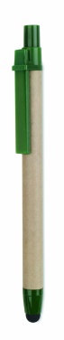 Logo trade corporate gifts image of: Recycled carton stylus pen