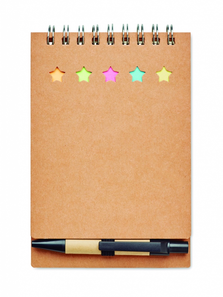 Logo trade advertising products picture of: Notepad with pen and memo pad