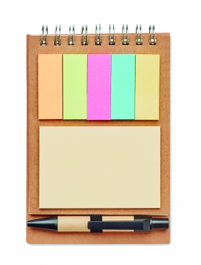 Logotrade promotional gift image of: Notepad with pen and memo pad