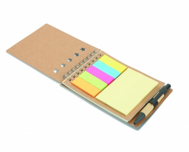 Logo trade promotional items picture of: Notepad with pen and memo pad