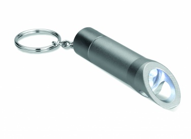 Logo trade corporate gifts picture of: Metal torch key ring