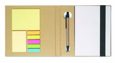 Logotrade promotional item picture of: Notebook with memo set and pen