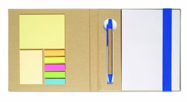 Logo trade promotional products picture of: Notebook with memo set and pen