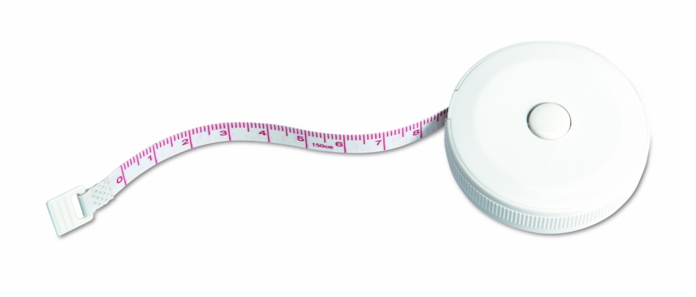 Logo trade promotional giveaways image of: Tailors measuring tape 1m