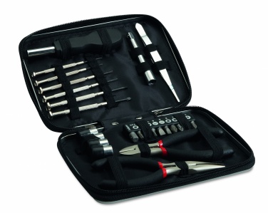 Logotrade promotional product image of: 26 pcs tool in aluminium case