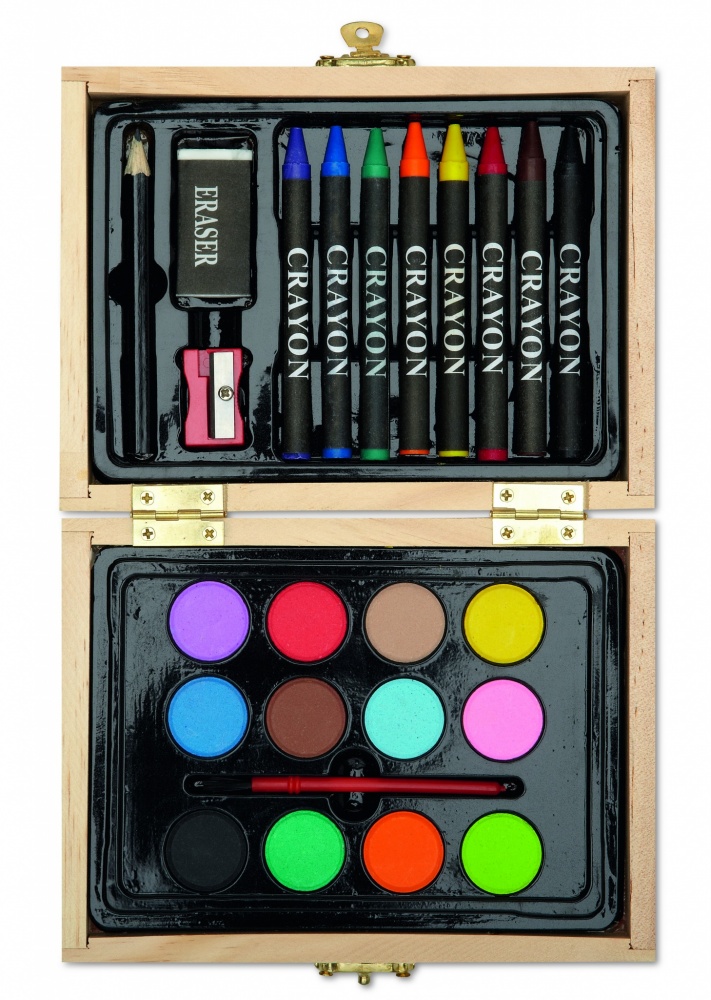 Logo trade corporate gift photo of: Painting set in wooden box