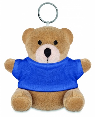 Logo trade advertising product photo of: Teddy bear key ring FINLAND