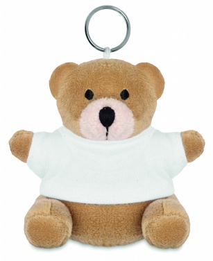 Logotrade advertising product picture of: Teddy bear key ring FINLAND