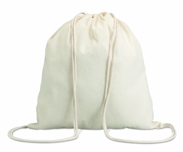 Logo trade promotional item photo of: 100gr/m² cotton drawstring bag