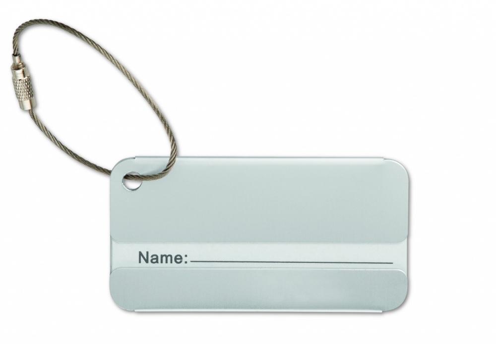 Logotrade promotional item picture of: Aluminium luggage tag