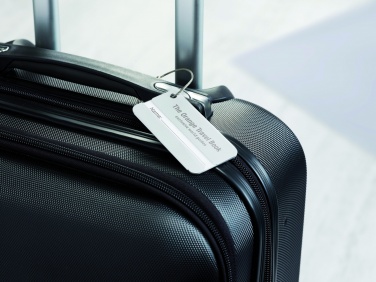 Logo trade promotional gift photo of: Aluminium luggage tag