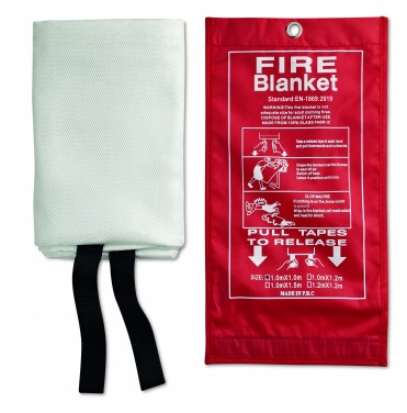 Logotrade promotional item picture of: Fire blanket in pouch 100x95cm