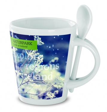 Logo trade promotional items picture of: Sublimation mug with spoon