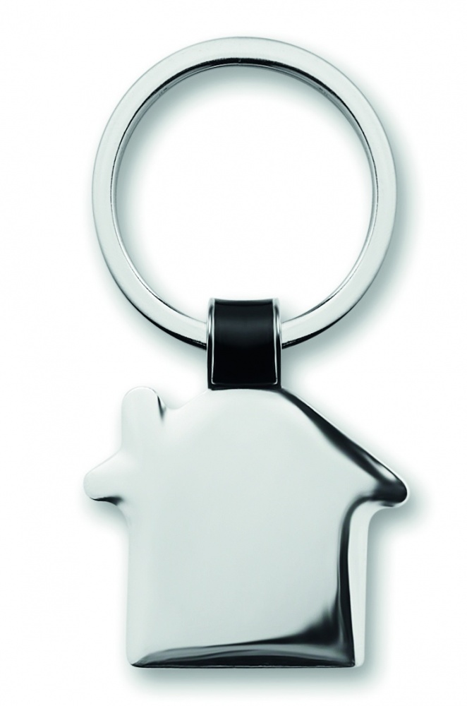 Logo trade promotional items picture of: House shaped key ring Riga