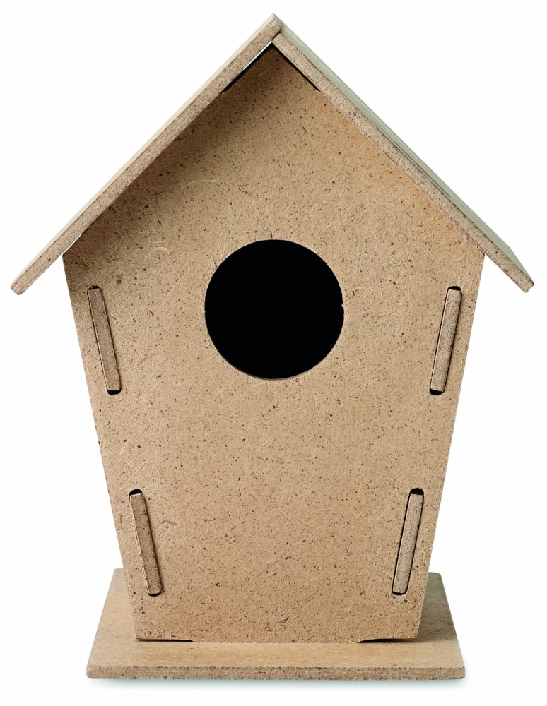 Logo trade business gifts image of: Wooden bird house