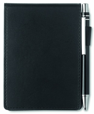 Logotrade promotional products photo of: A7 notepad in PU pouch w/pen