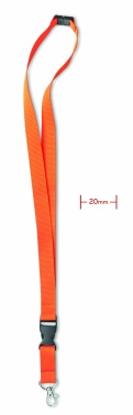 Logo trade promotional merchandise picture of: Lanyard hook and buckle 20 mm