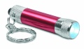 Aluminium torch with key ring, Red