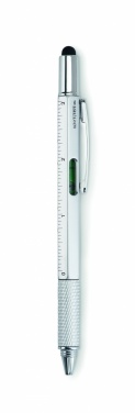 Logo trade corporate gift photo of: Spirit level pen with ruler