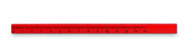 Logo trade business gift photo of: Carpenters pencil with ruler